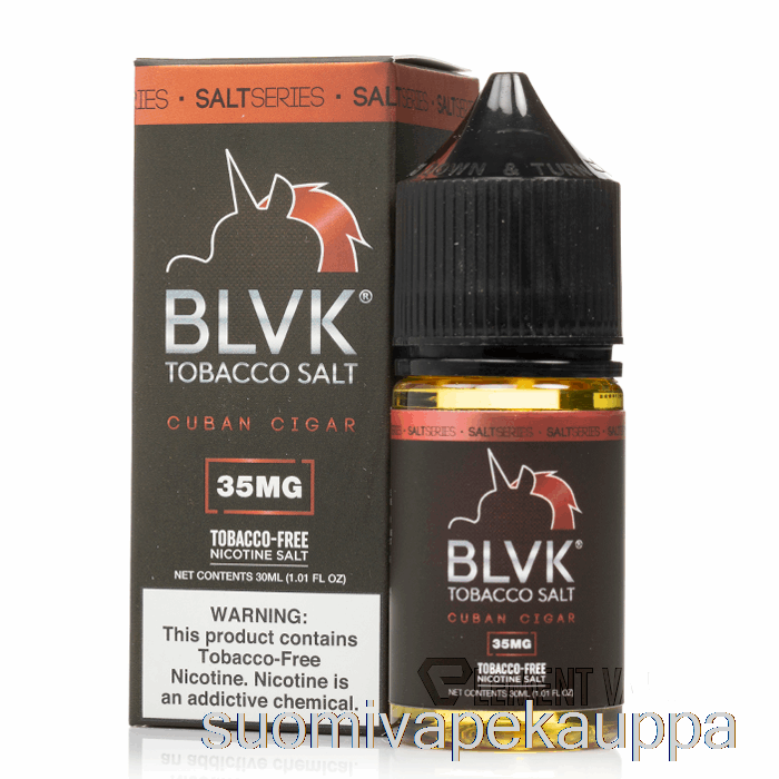 Vape Box Kuubalainen Sikarisuola - Blvk - 30ml 35mg